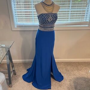 Rachel Allan Blue Gown / Prom Dress